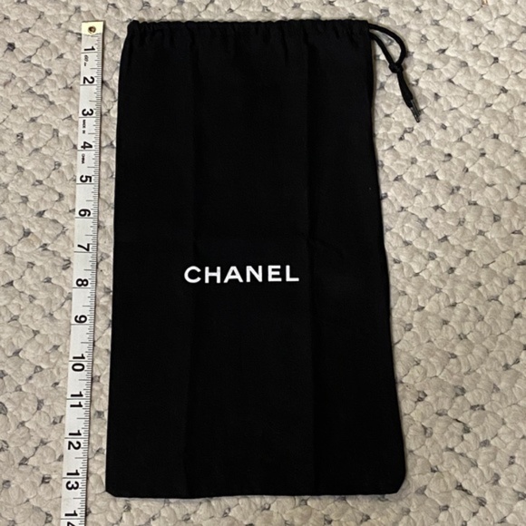 CHANEL Handbags - CHANEL Purse Black White Logo cross-body DUST BAG